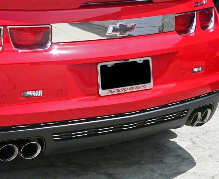 Trunk Lid Plate; Polished (10-13 Camaro)