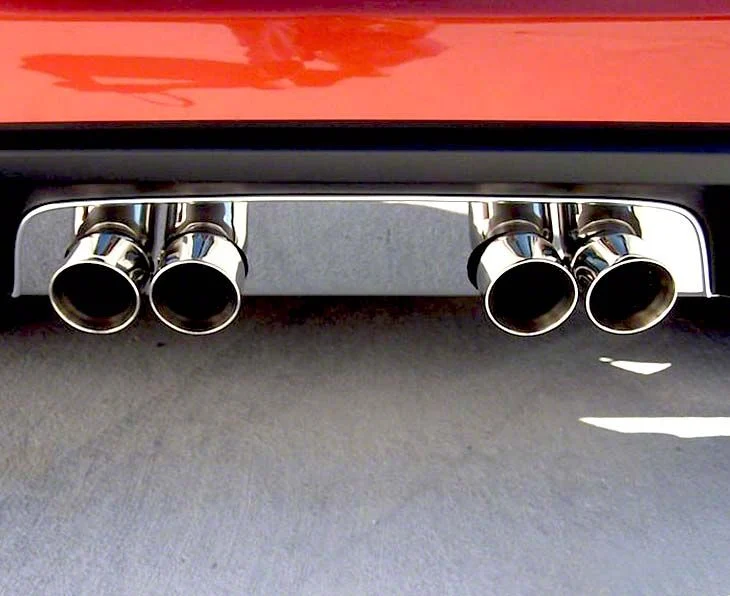 Exhaust Filler Panel; Chrome (06-13 Corvette C6 w/ NPP Dual Mode Exhaust