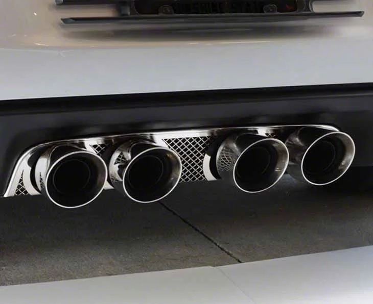 Exhaust Filler Panel; Stainless (05-13 Corvette C6 w/ Borla Stinger/Touring Quad TIps)