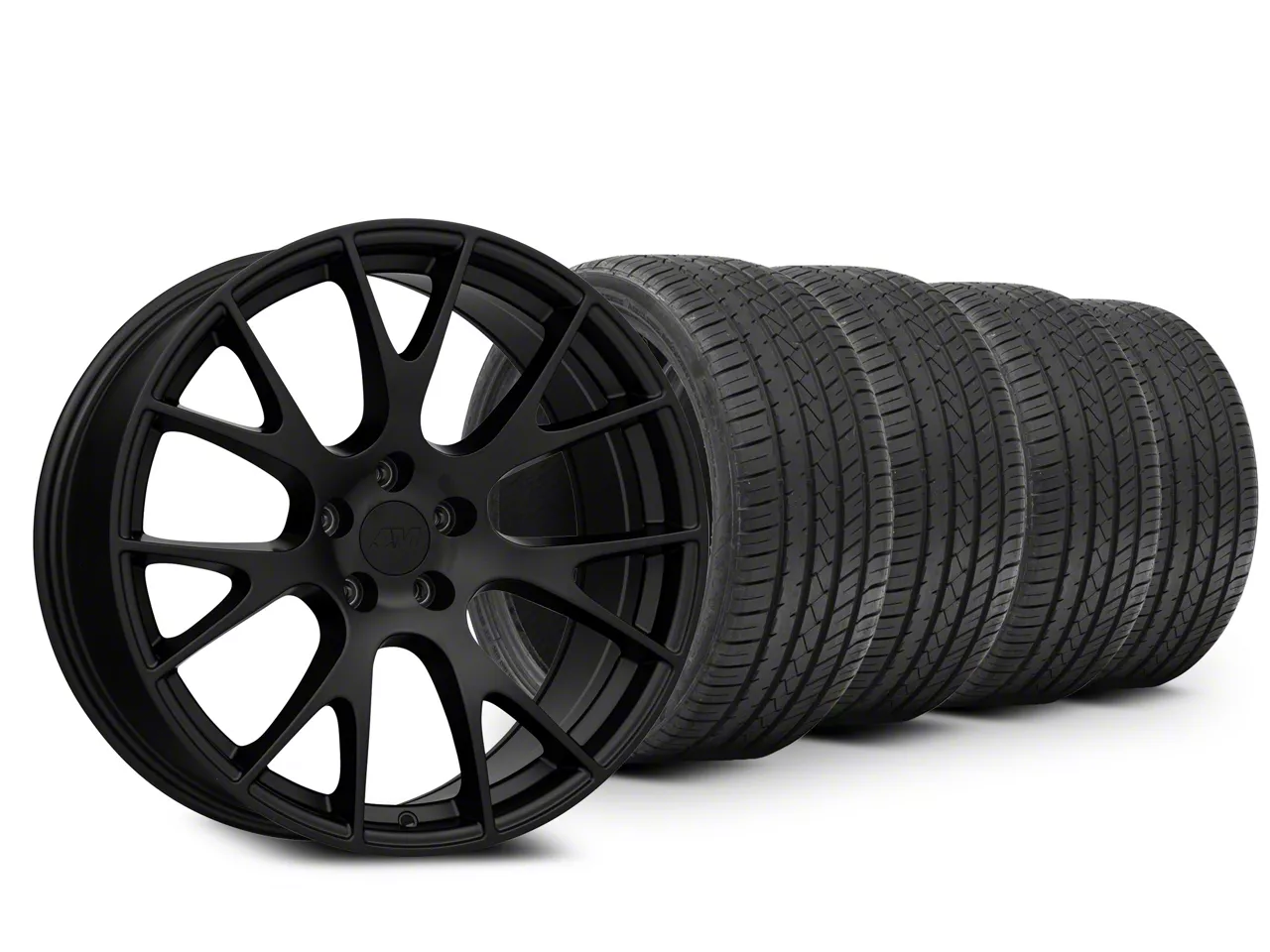 20x9 Hellcat Style & Lionhart All-Season LH-Five Tire Package (08-23 RWD Challenger)