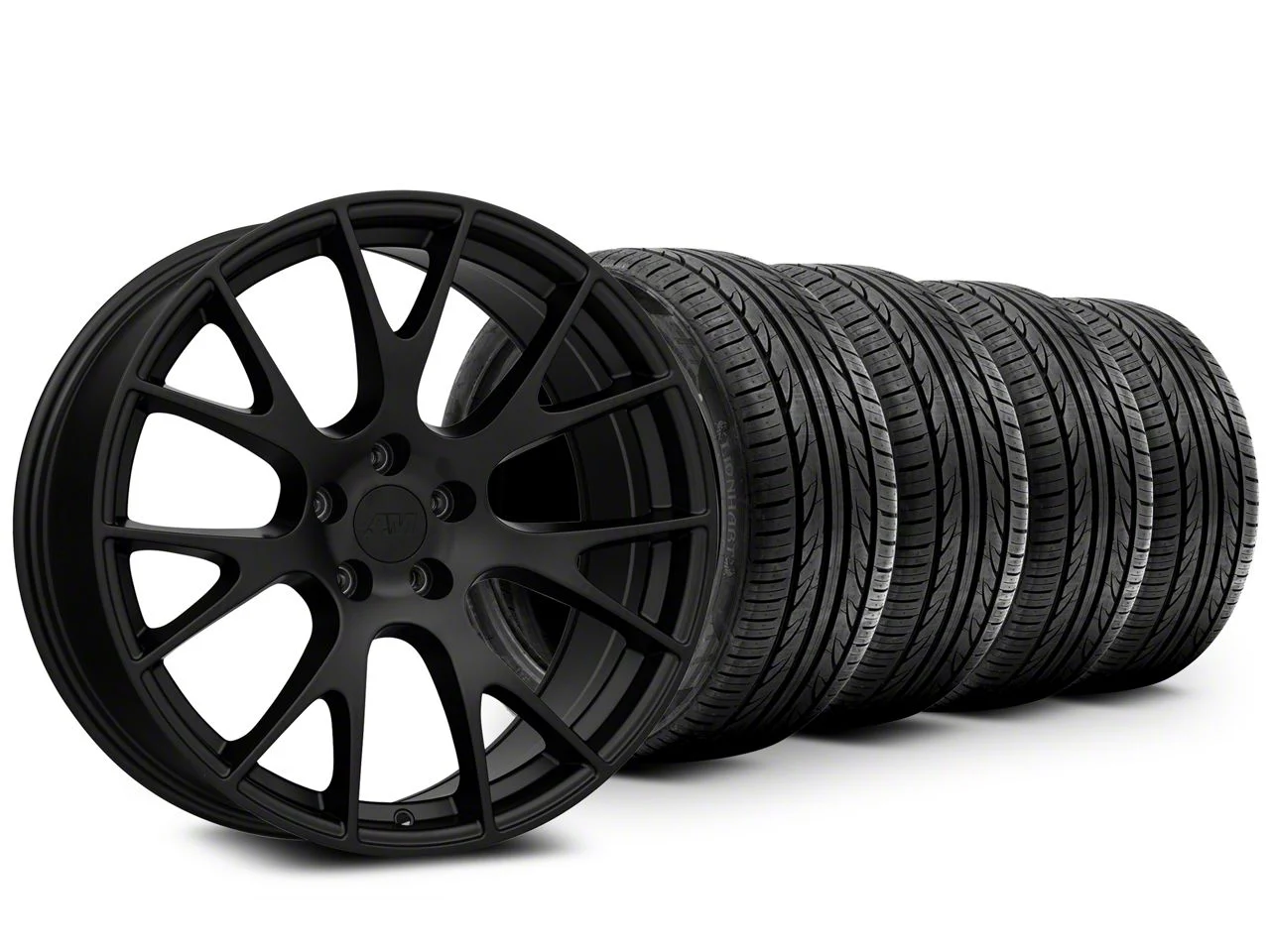 20x9 Hellcat Style & Lionhart All-Season LH-503 Tire Package (11-23 RWD Charger)