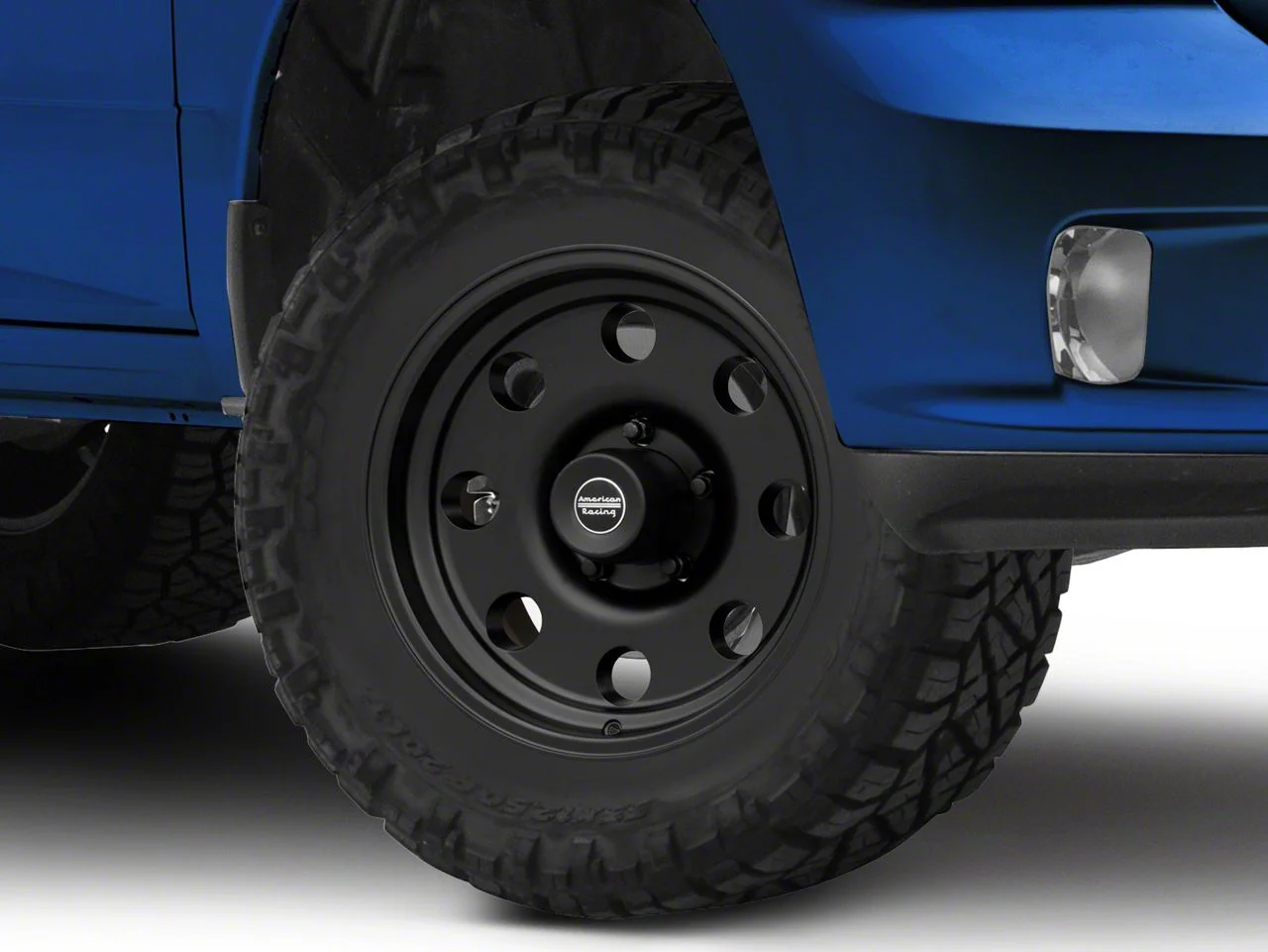 American Racing AR172 Baja Satin Black 5-Lug Wheel; 17x8; 0mm Offset (09-18 RAM 1500)
