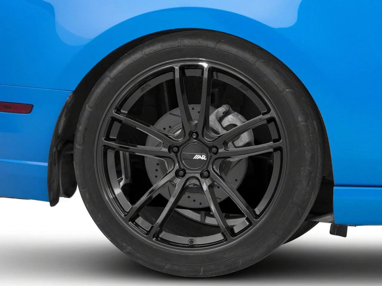 American Racing Mach Five Gloss Black Wheel; Rear Only; 20x10; 40mm Offset (10-14 Mustang)