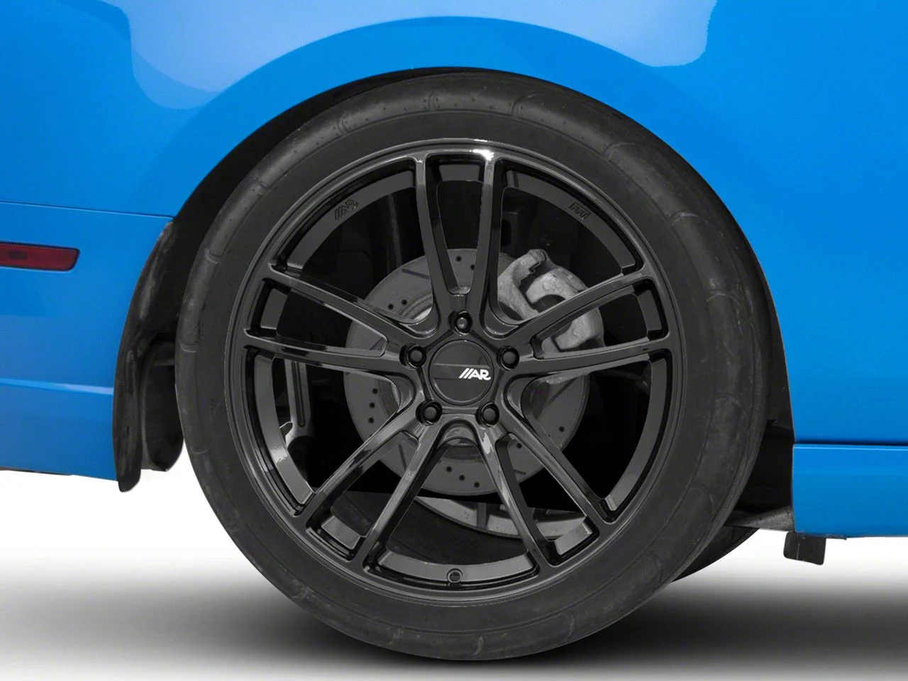 American Racing Mach Five Gloss Black Wheel; Rear Only; 20x11.5; 56mm Offset (10-14 Mustang)