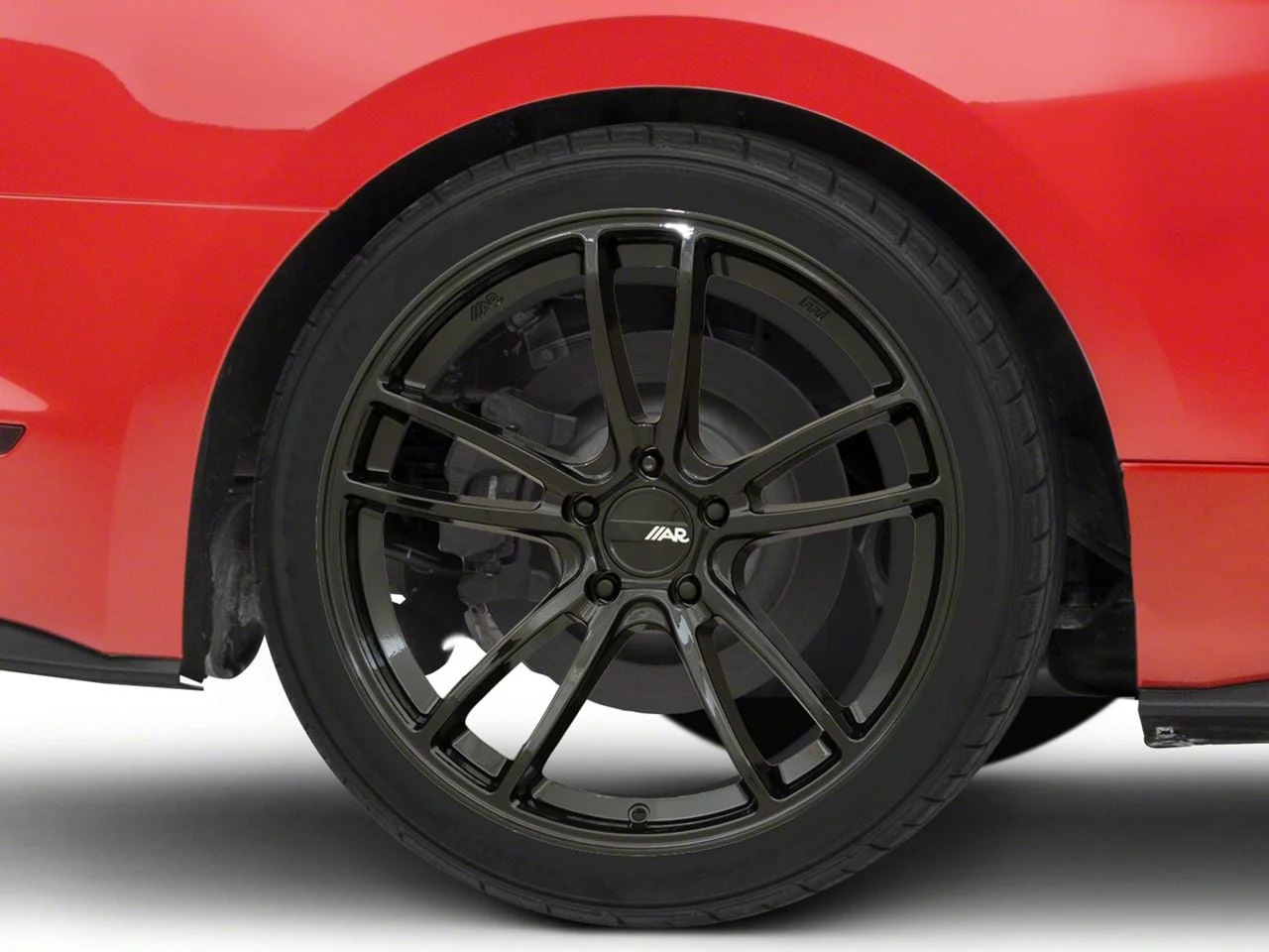 American Racing Mach Five Gloss Black Wheel; Rear Only; 20x10; 40mm Offset (15-23 Mustang, Excluding GT500)