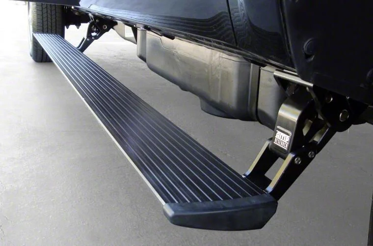 Amp Research PowerStep Running Boards; Plug-n-Play (15-16 6.6L Duramax Sierra 3500 HD Double Cab, Crew Cab)