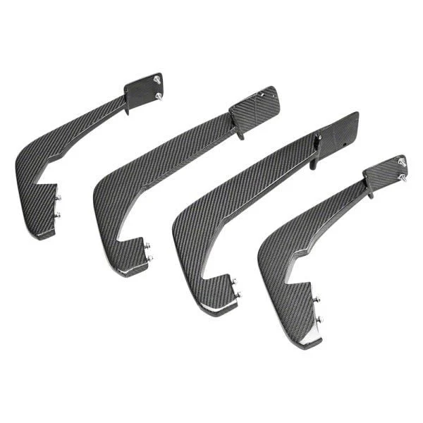 Anderson Composites Rear Diffuser Fins; Carbon Fiber (20-26 Corvette C8, Excluding Z06)