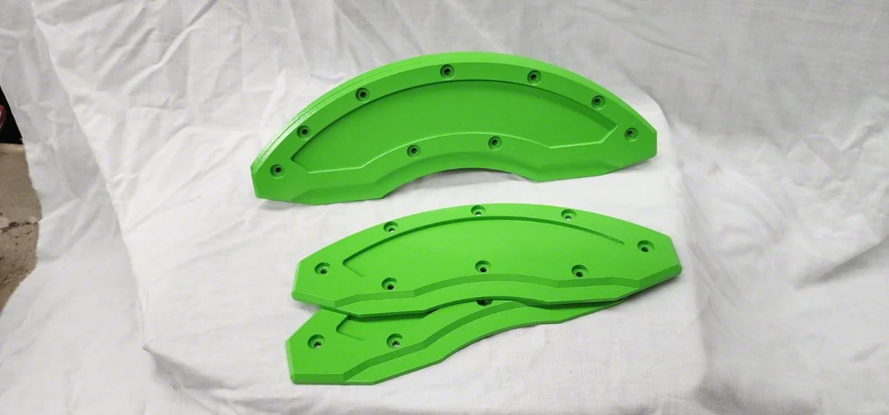 Gen III Brake Caliper Overlays; Racing Green; Front and Rear (06-24 Charger w/ 18+ Inch Wheels)