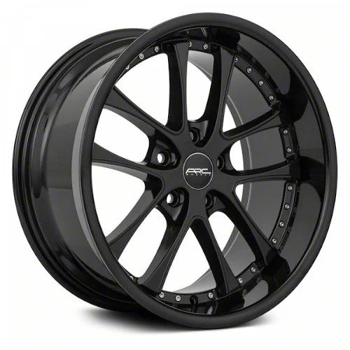 ARC AR5 All Black Gold Rivet Wheel; 18x9.5; 30mm Offset (07-10 AWD Charger)