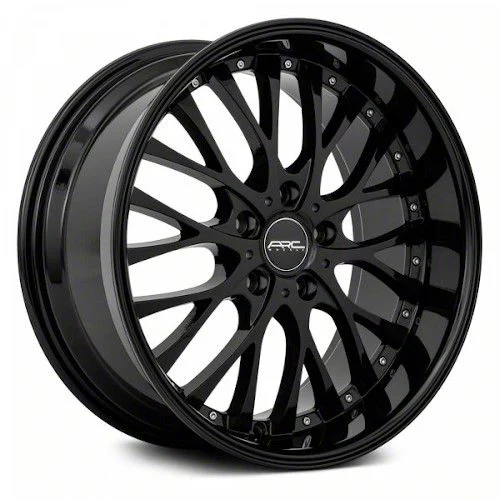 ARC AR6 All Black Gold Rivet Wheel; 18x9; 35mm Offset (17-23 AWD Challenger)