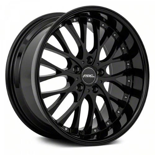 ARC AR6 All Black Gold Rivet Wheel; 18x9; 35mm Offset (11-23 AWD Charger)