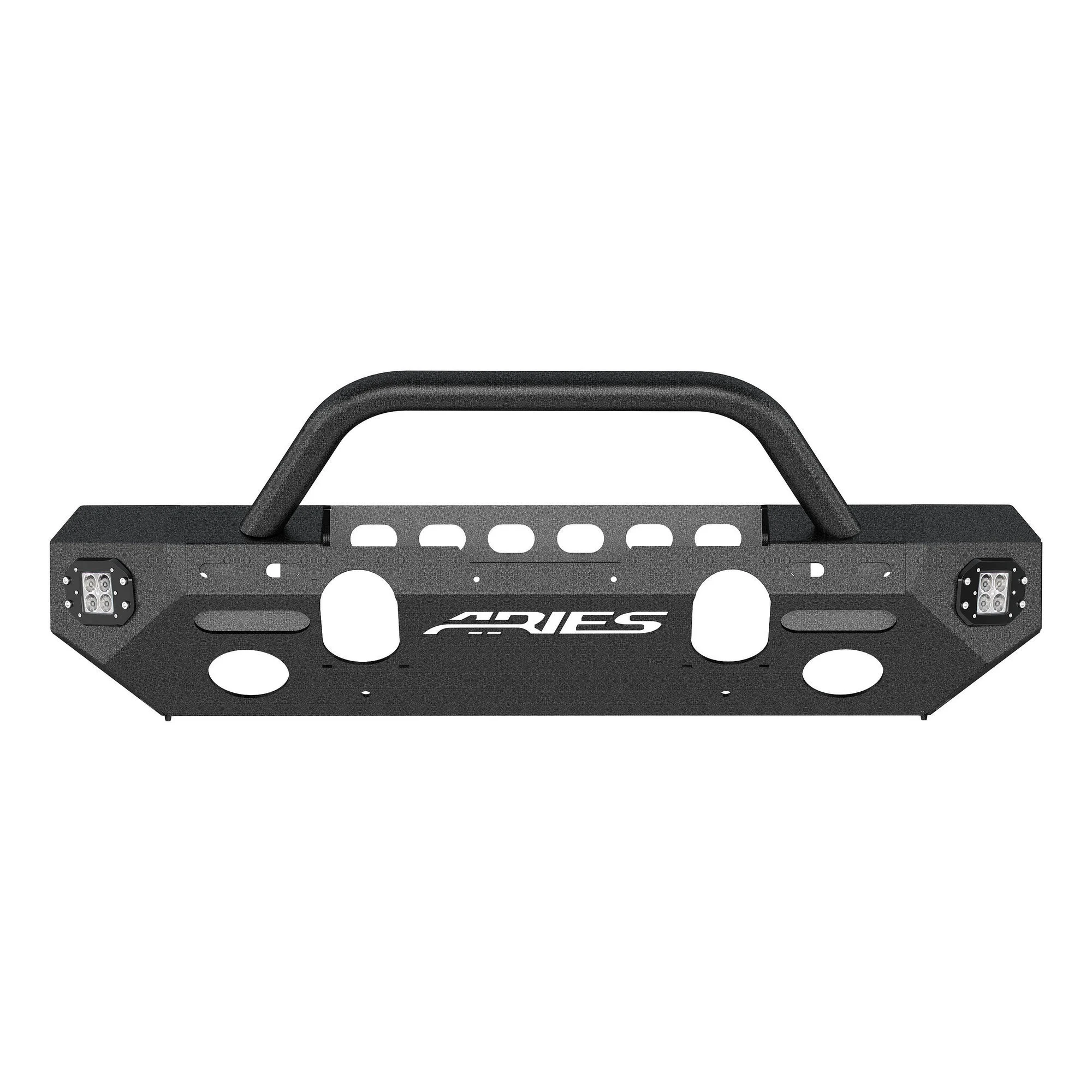 Aries  TrailChaser Front Bumper with Brush Guard for 07-18 Jeep Wrangler JK