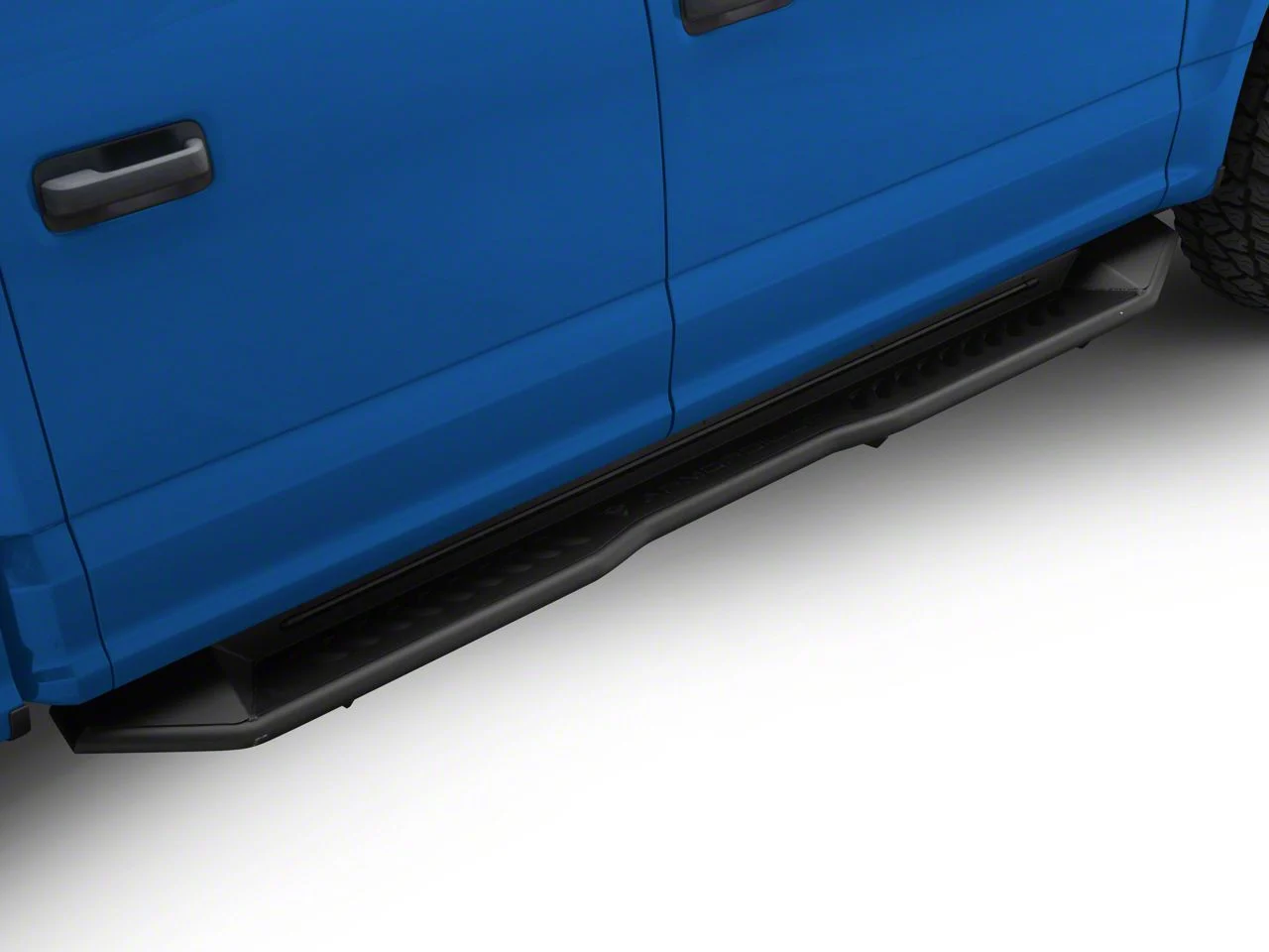 FX Running Boards with LED Lights; Matte Black (15-26 F-150 SuperCrew)