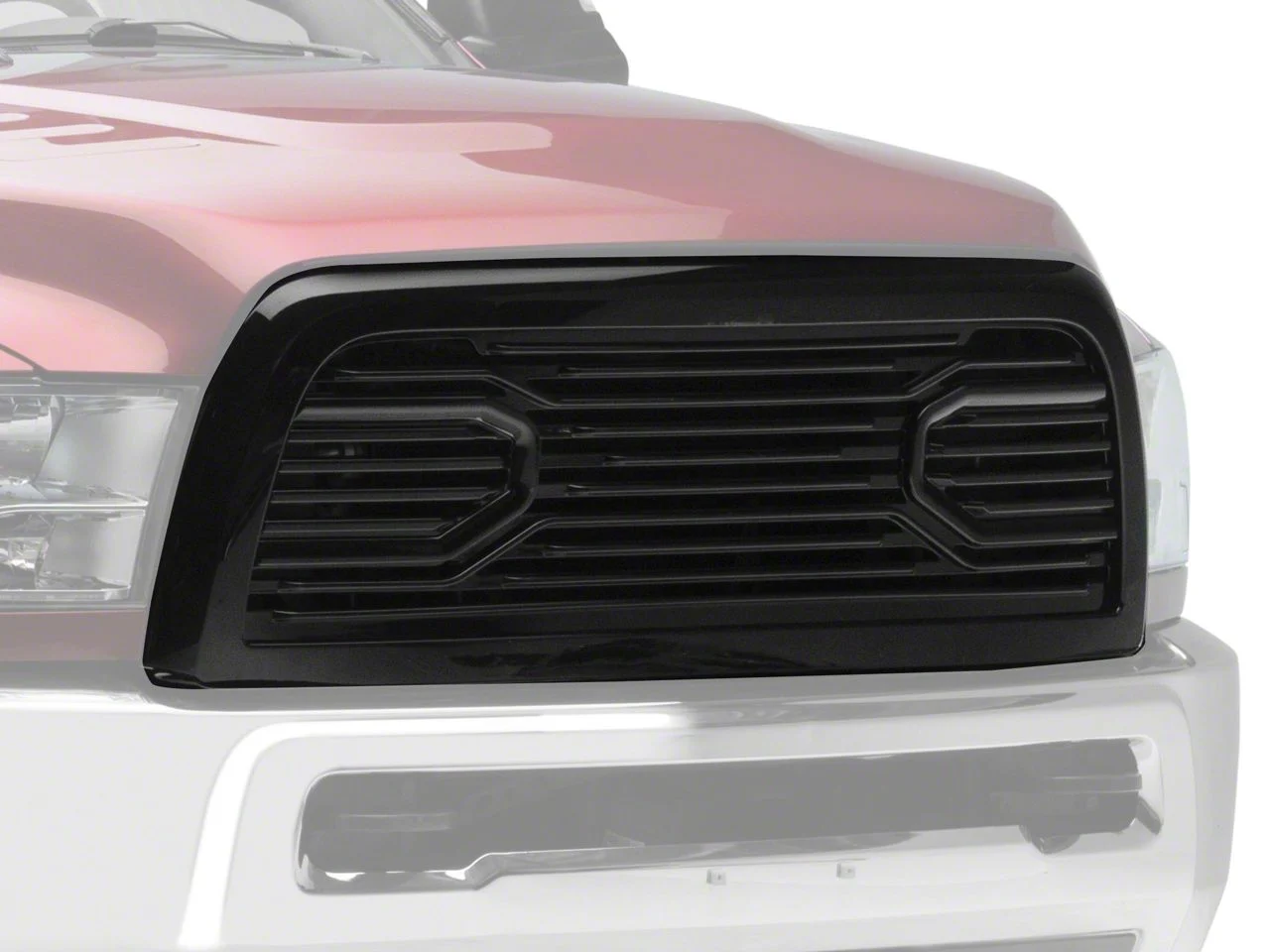 OE Style Upper Replacement Grille; Gloss Black (10-18 RAM 2500)