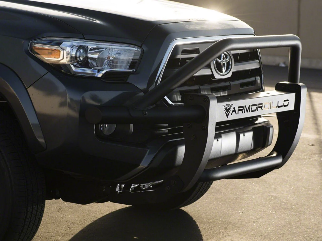 AR Pre-Runner Grille Guard; Matte Black (14-18 Sierra 1500)