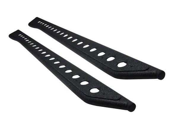 RS Series Running Boards; Textured Black (20-26 Sierra 3500 HD Crew Cab)