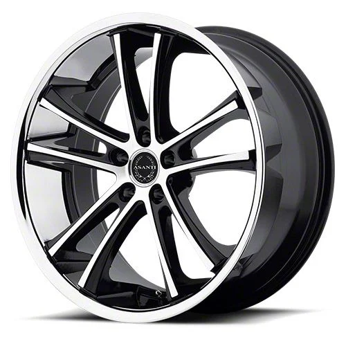 Asanti Pegasi Gloss Black Machined Wheel; 22x9; 38mm Offset (21-26 Mustang Mach-E)