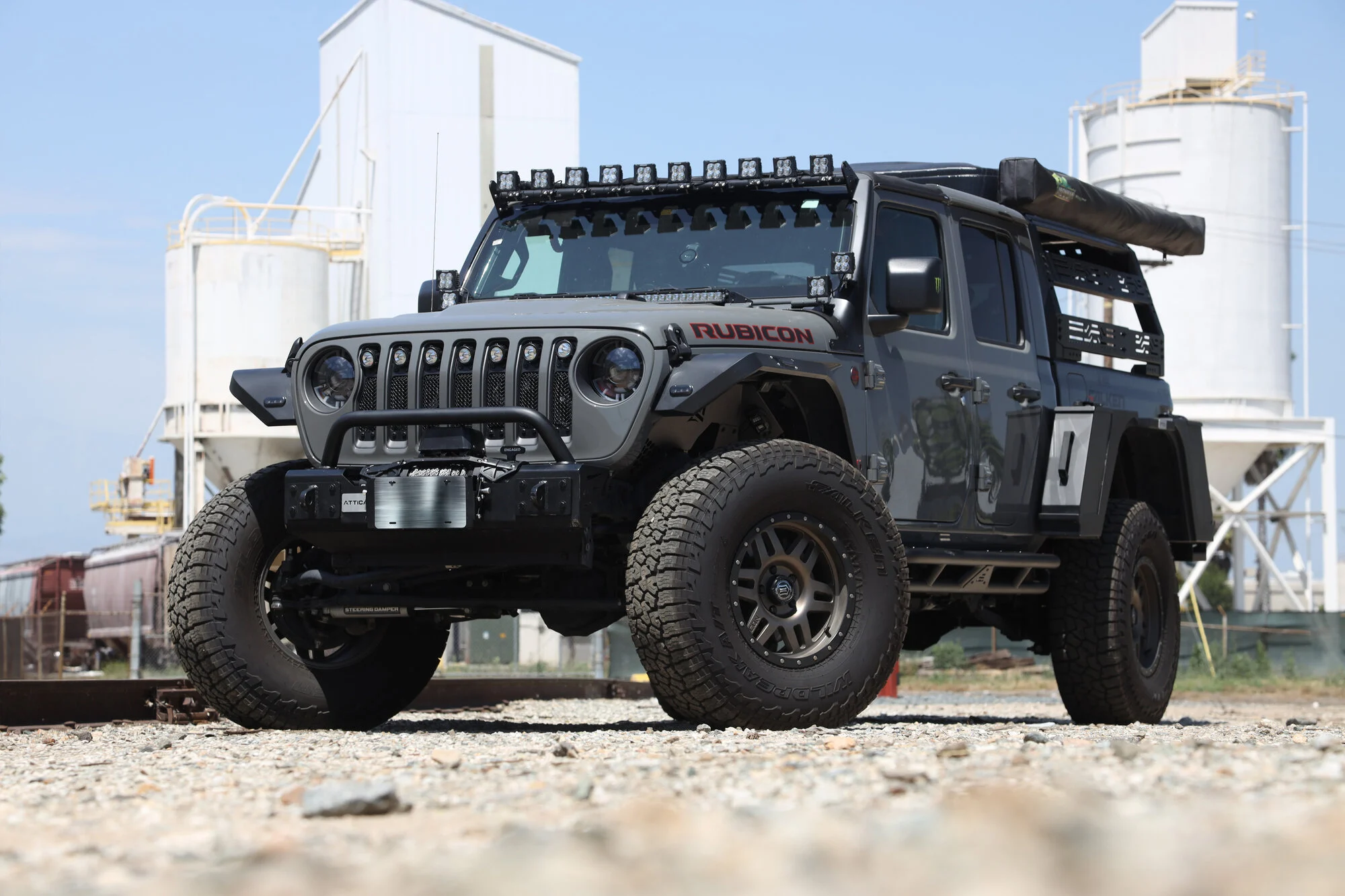Attica 4x4 ATTJL01A108-BX Apex Series Front Stubby Bumper for 18-24 Jeep Wrangler JL & Gladiator JT