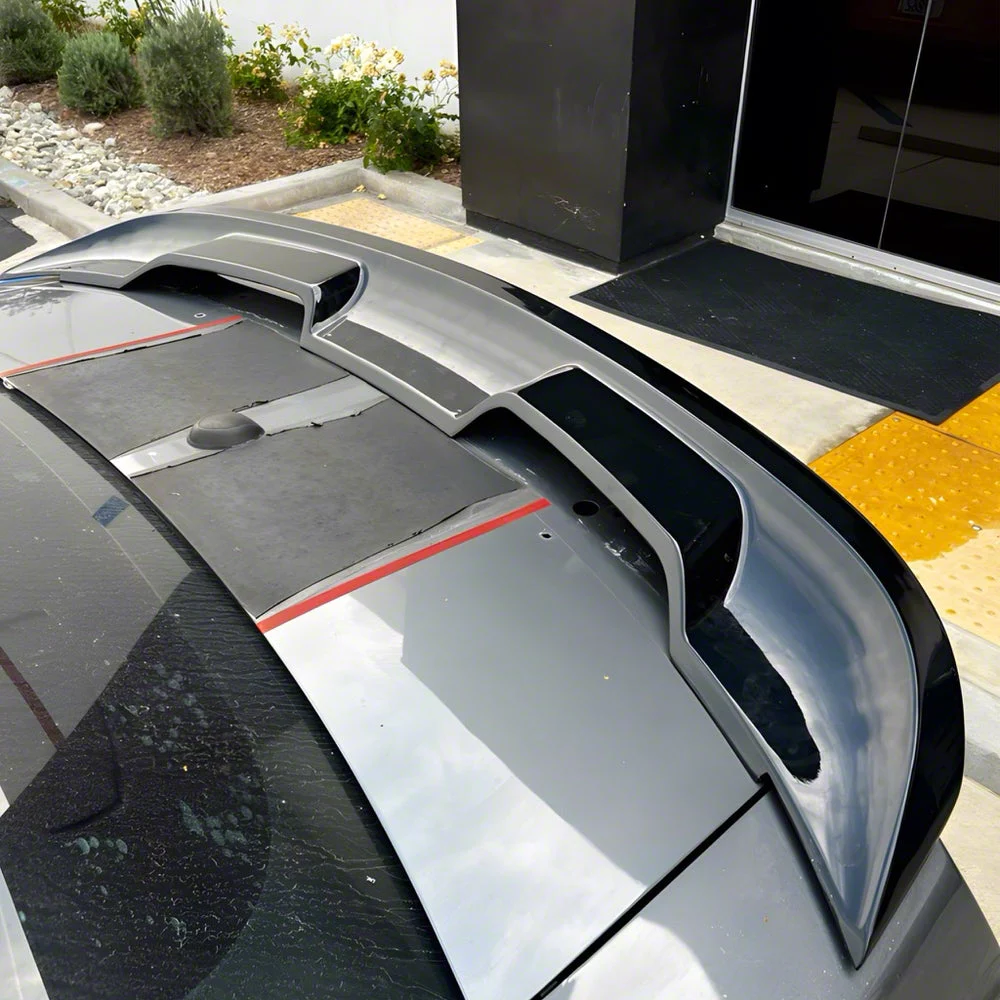 S550 GT500 Style Rear Spoiler; Gloss Black (10-14 Mustang)