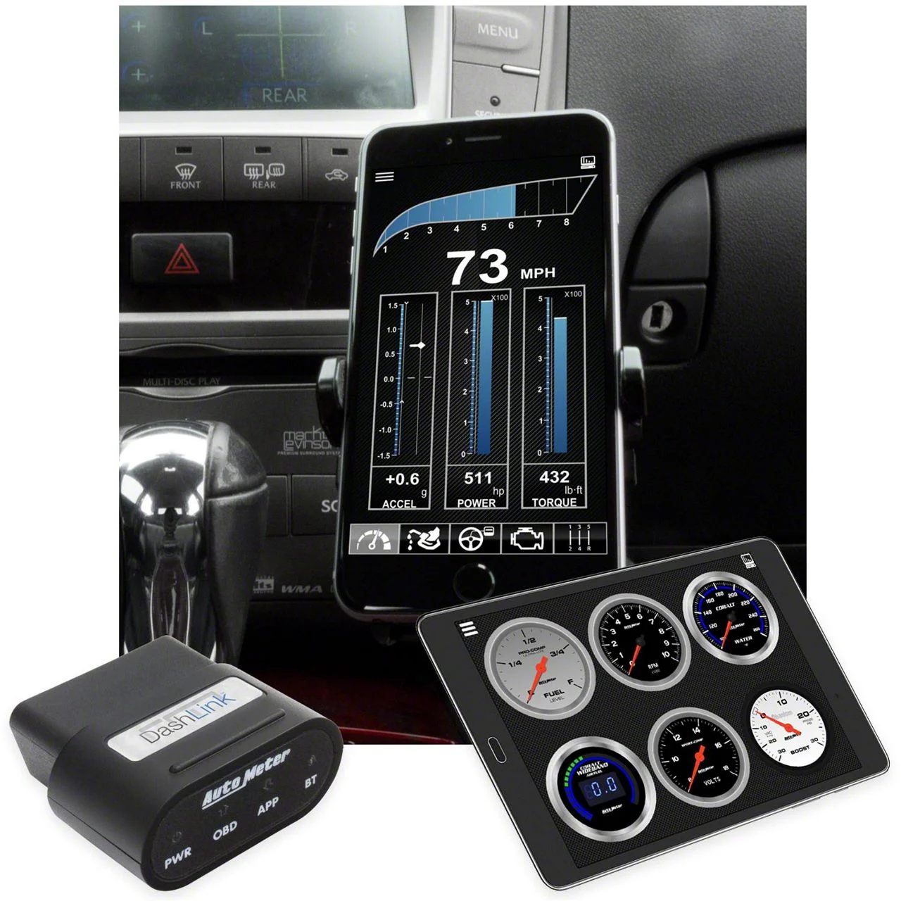 Auto Meter DashLink II Wireless Data Module (Universal; Some Adaptation May Be Required)