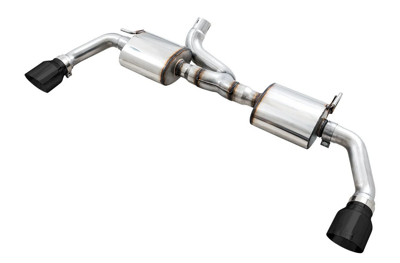 AWE Exhaust  Tread Edition Axle Back Exhaust System for 12-18 Jeep Wrangler JK 3.6L with Black Tips for 12-18 Jeep Wrangler JK 3.6L