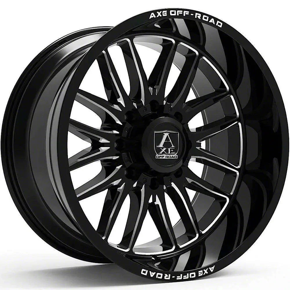 Axe Wheels Hades Gloss Black Milled 6-Lug Wheel; 20x10; -19mm Offset (07-13 Sierra 1500)