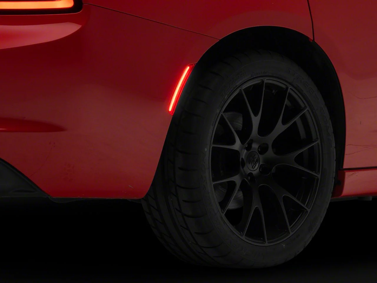 Raxiom Axial Series LED Rear Marker Lights; Red (15-23 Charger)