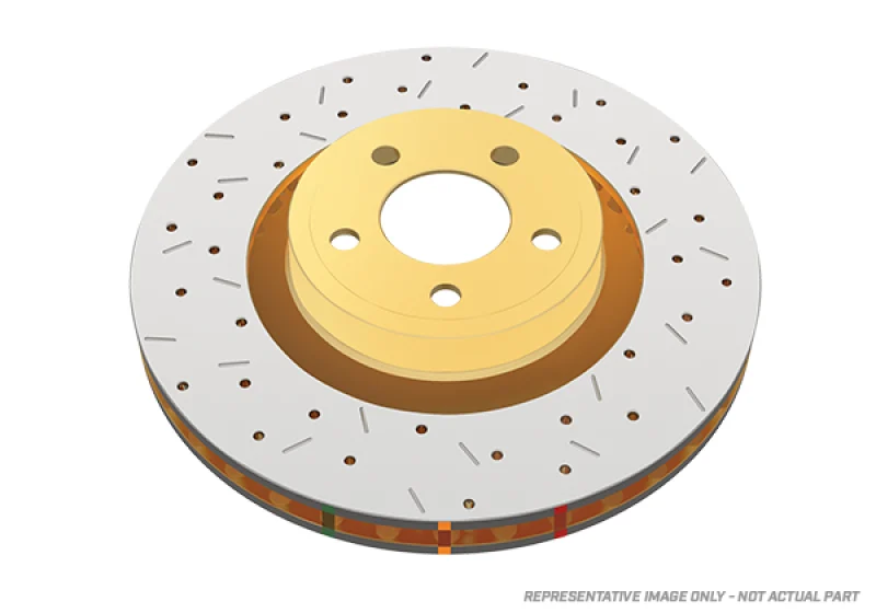 DBA 01-07 Toyota Sequoia / 00-06 Tundra Front Drilled & Slotted 4000 Series Rotor
