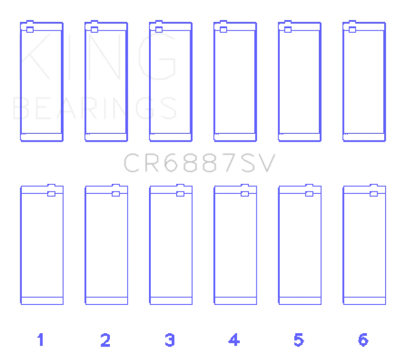 King BMW B58B30A Performance Rod Bearing Set