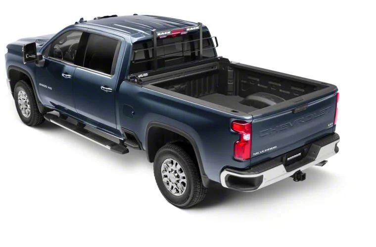 BackRack Headache Rack Frame with Standard No Drill Installation Kit, Standard Side Bed Rails and Rear Bed Bar (15-19 Sierra 3500 HD)