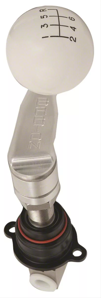 Barton Short Throw Shifter with Flat Stick and White Shift Knob (10-15 V8 Camaro)