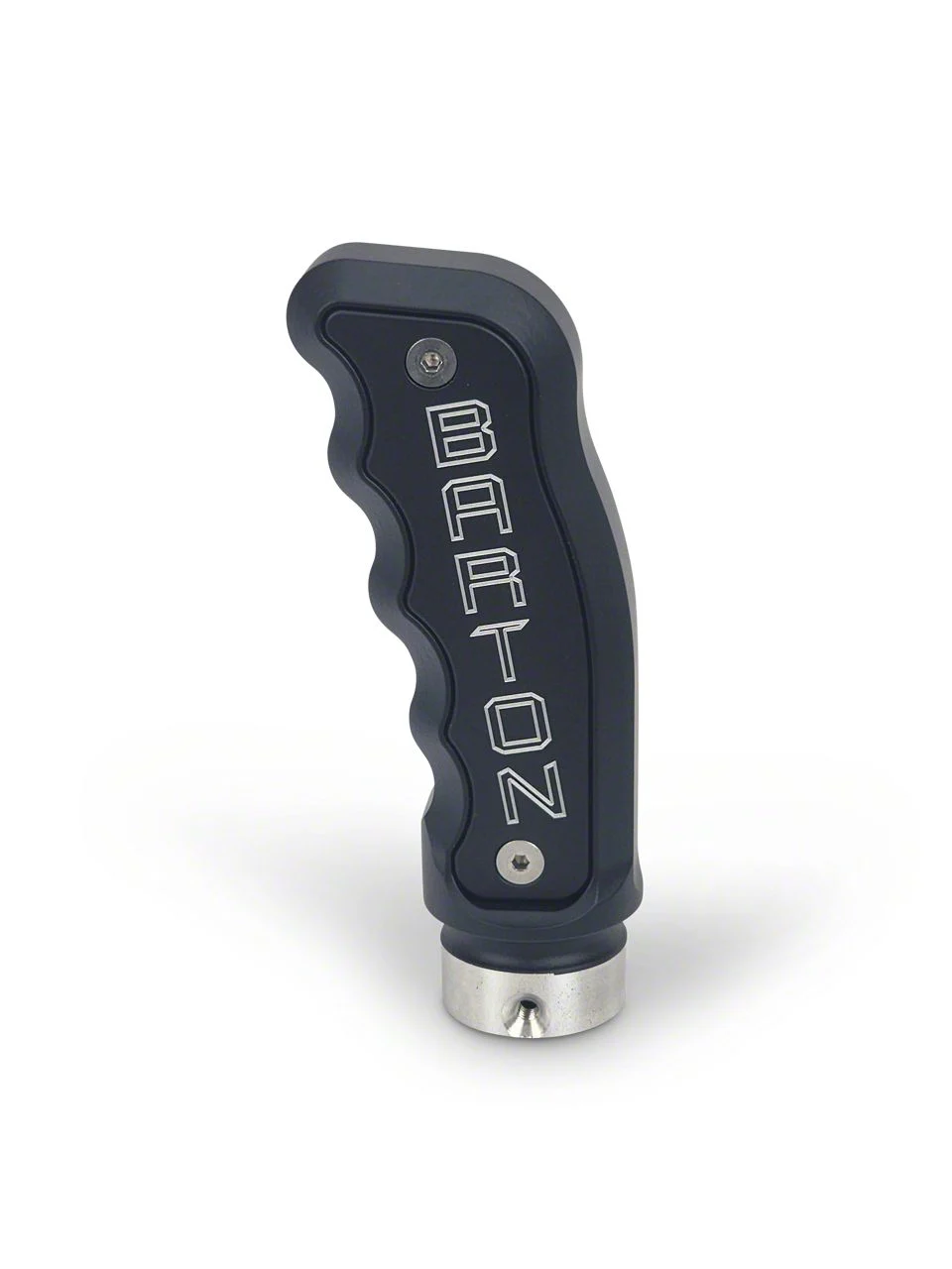Barton Automatic Pistol Grip Shift Knob with Black Inlays and Barton Engraving; Black (15-26 Mustang GT, EcoBoost, V6)