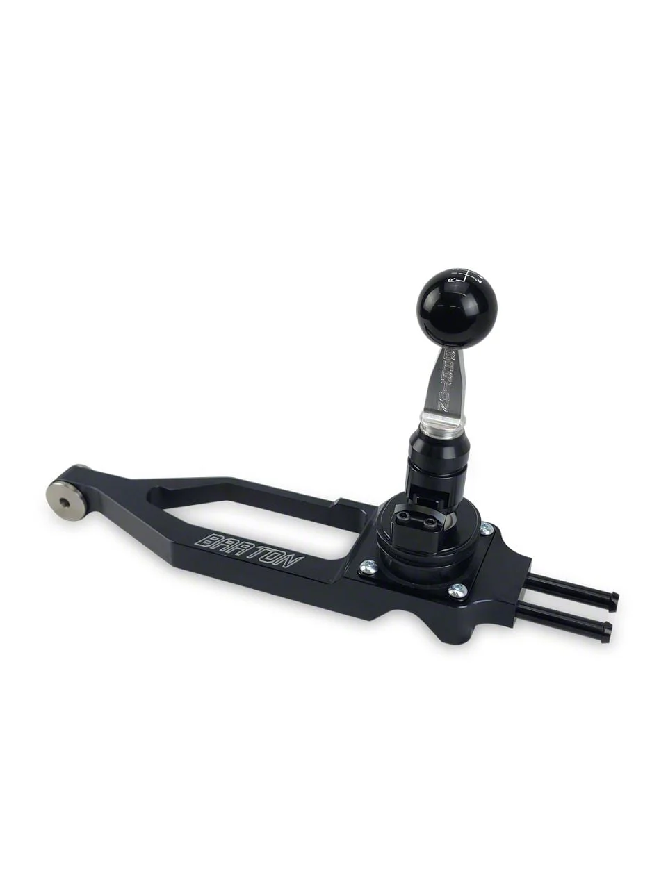 Barton Short Throw Shifter with Brushed Aluminum Flat-Stick and Black Shift Knob (15-20 Mustang GT350)