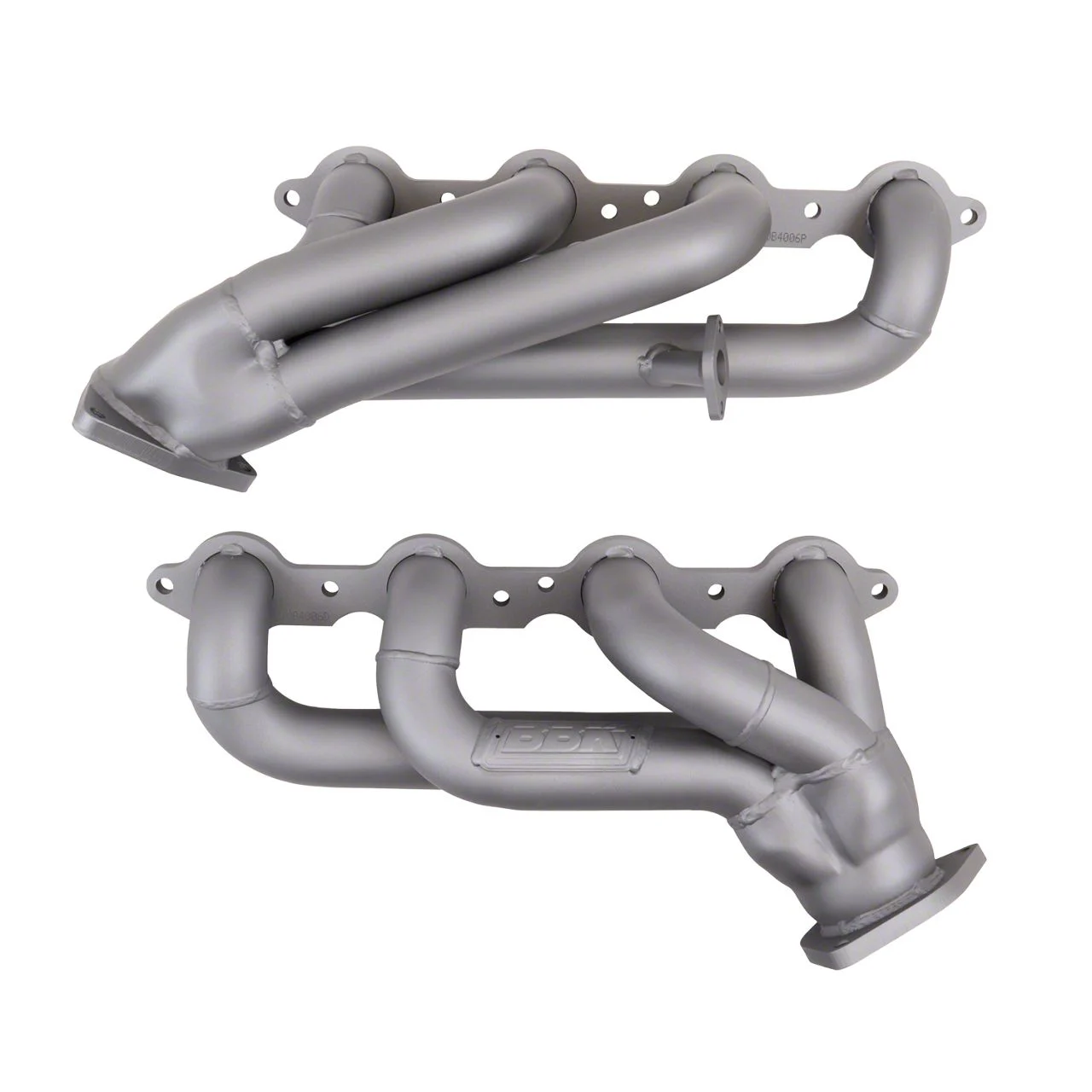 BBK 1-3/4-Inch Tuned Length Shorty Headers; Titanium Ceramic (07-09 6.0L Sierra 3500 HD)