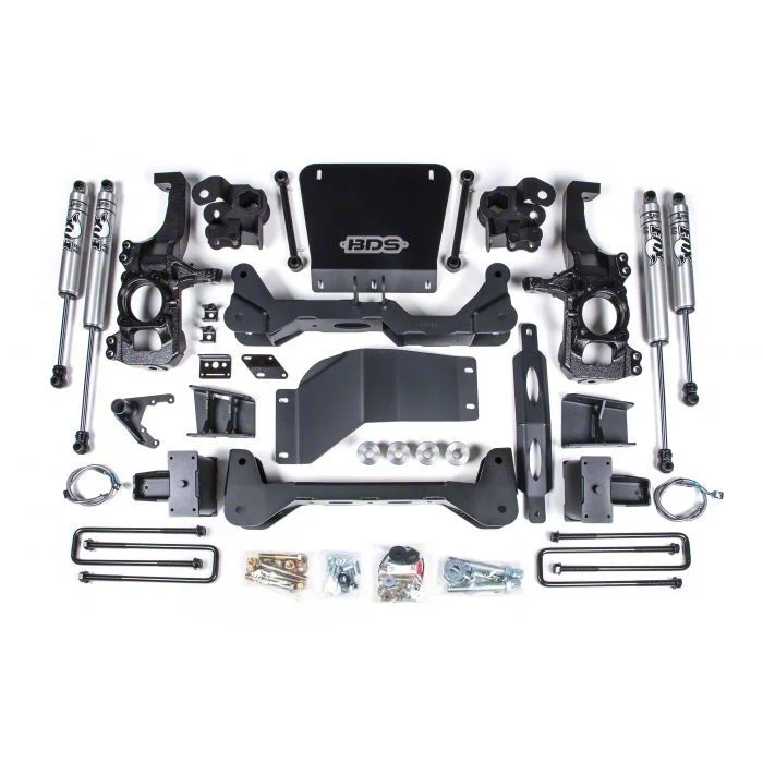BDS 6.50-Inch High Clearance Suspension Lift Kit with FOX 2.0 Performance Shocks (20-26 4WD Sierra 2500 HD w/o Factory Overload Springs)