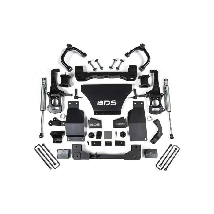 BDS 4-Inch Suspension Lift Kit with FOX 2.0 Performance Shocks (19-24 4WD Silverado 1500, Excluding Duramax, Trail Boss & ZR2)