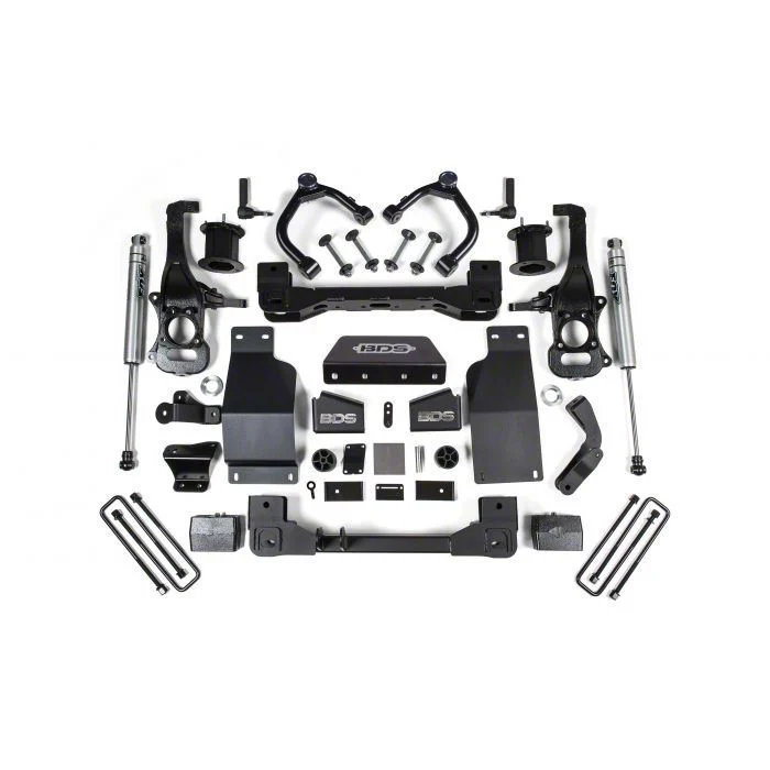 BDS 4-Inch Suspension Lift Kit with FOX 2.0 Performance Shocks (19-24 4WD 3.0L Duramax Silverado 1500, Excluding Trail Boss)
