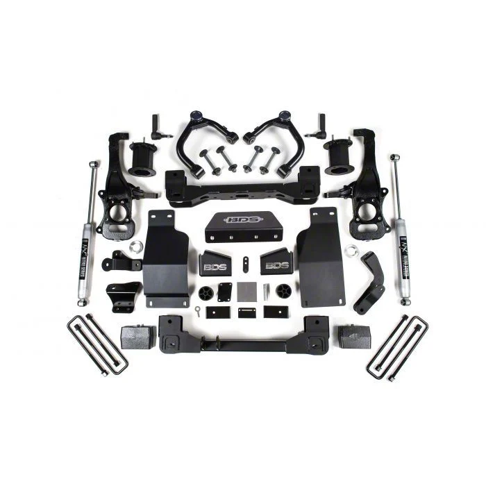 BDS 4-Inch Suspension Lift Kit with NX2 Nitro Shocks (19-24 4WD 3.0L Duramax Silverado 1500, Excluding Trail Boss)