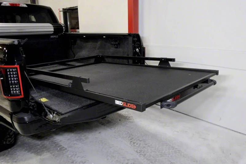 Bedslide 1000 Classic Bed Cargo Slide; Black (07-26 Sierra 2500 HD w/ 8-Foot Long Box)