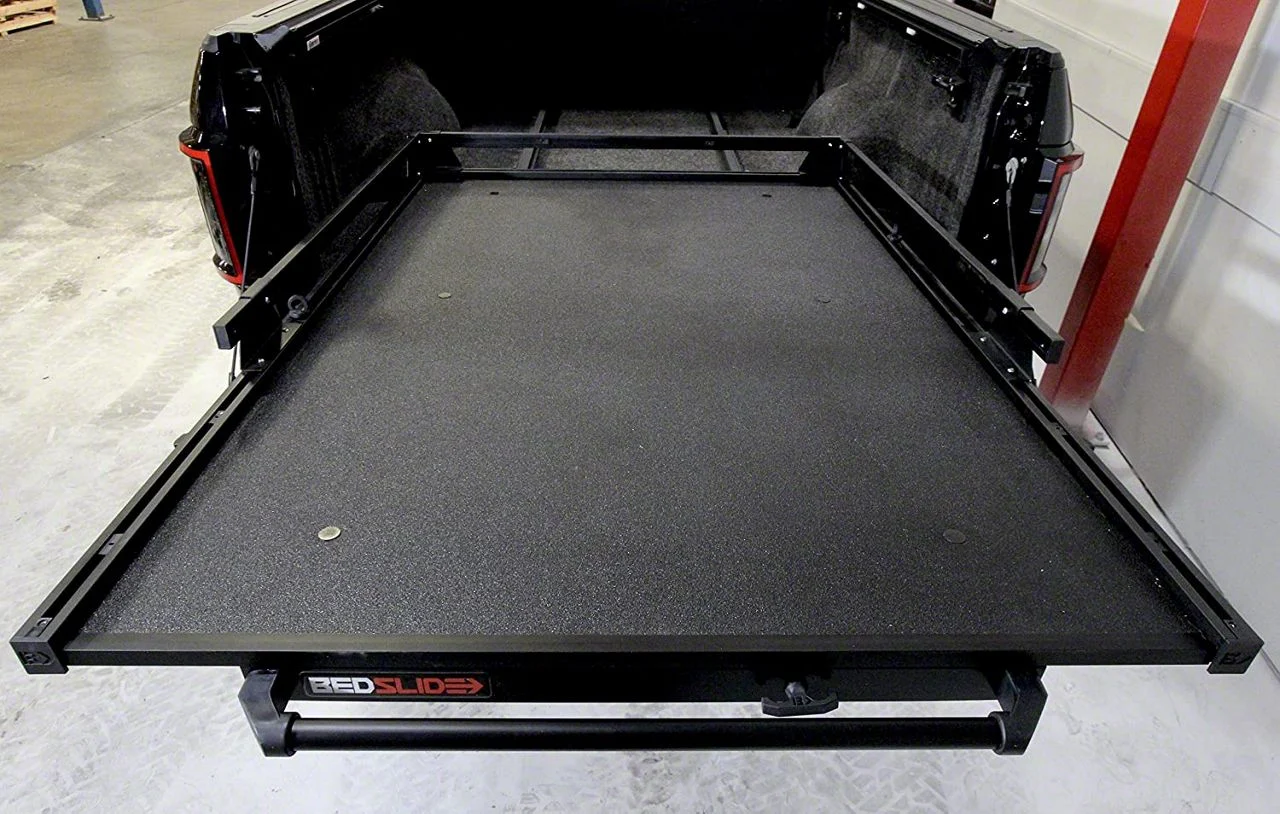 Bedslide 1500 Contractor Bed Cargo Slide; Black (07-26 Sierra 2500 HD w/ 8-Foot Long Box)