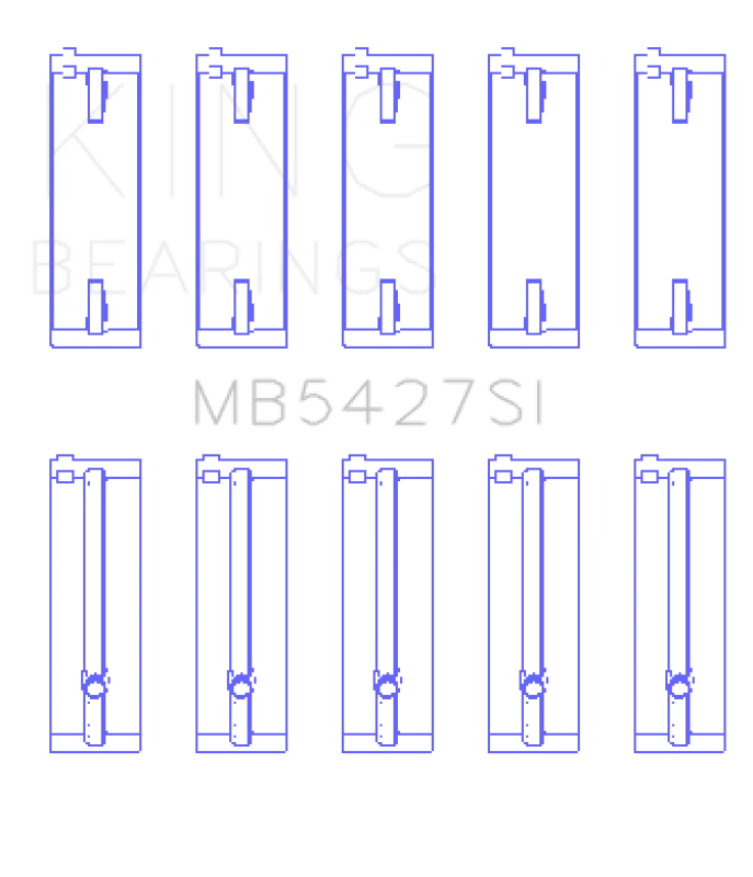 King Engine Bearings Honda L13A4/L15A (Size +0.25mm) Main Bearing Set