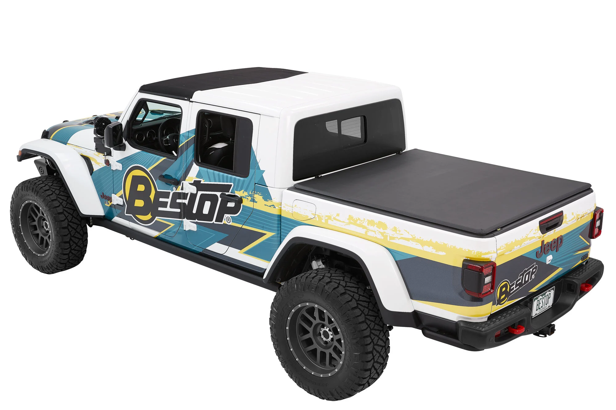 Bestop  EZ-Fold Tri-Fold Soft Tonneau Cover for 20-22 Jeep Gladiator JT