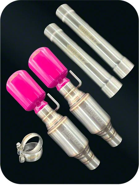 Bigboz Exhaust Mid-Muffler Delete Axle-Back Exhaust with Bubblegum Pink Tips (15-23 V8 HEMI Charger)