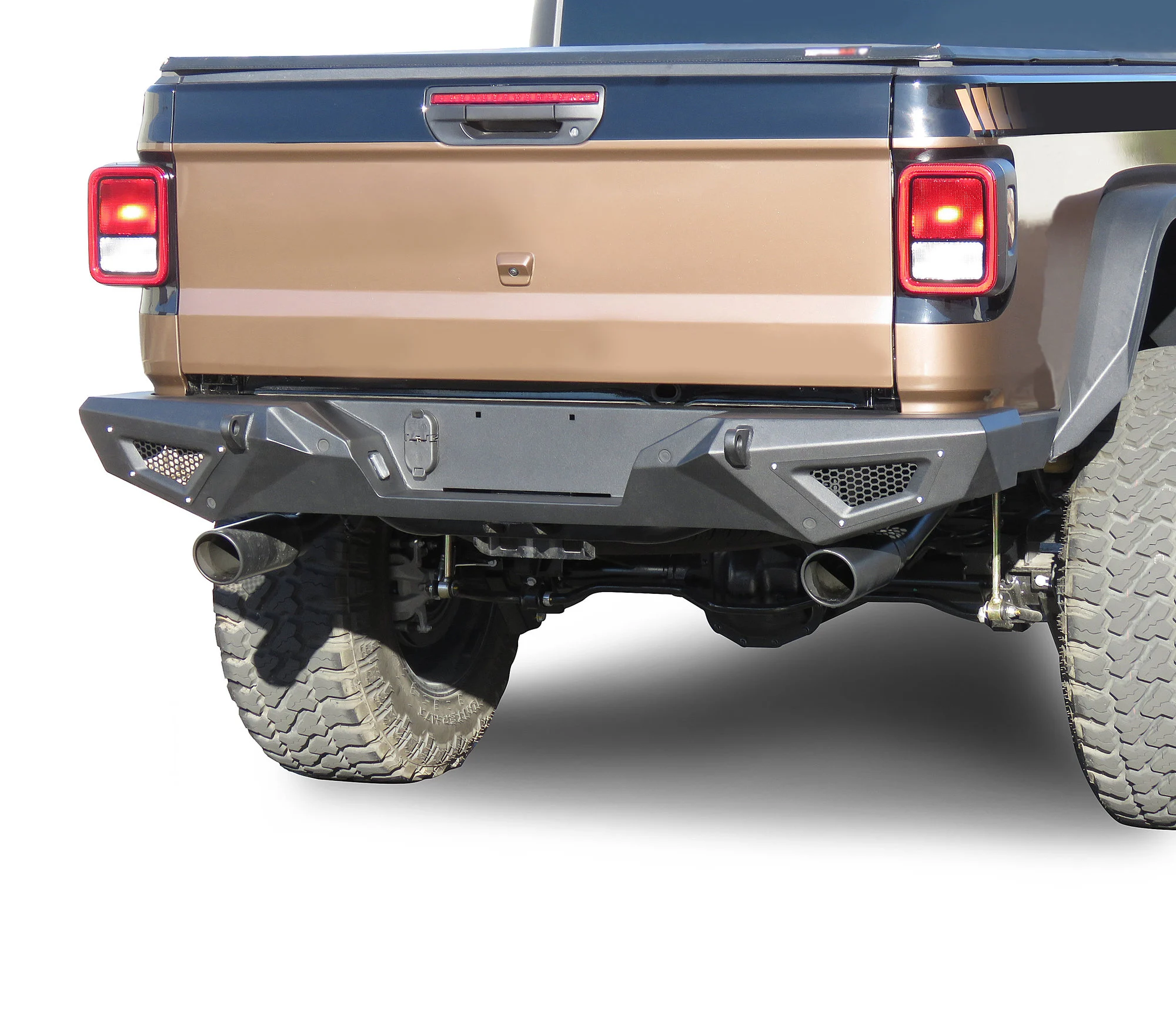 Black Horse Off Road ARB-JG20 Armour Heavy Duty Rear Bumper for 20-24 Jeep Gladiator JT