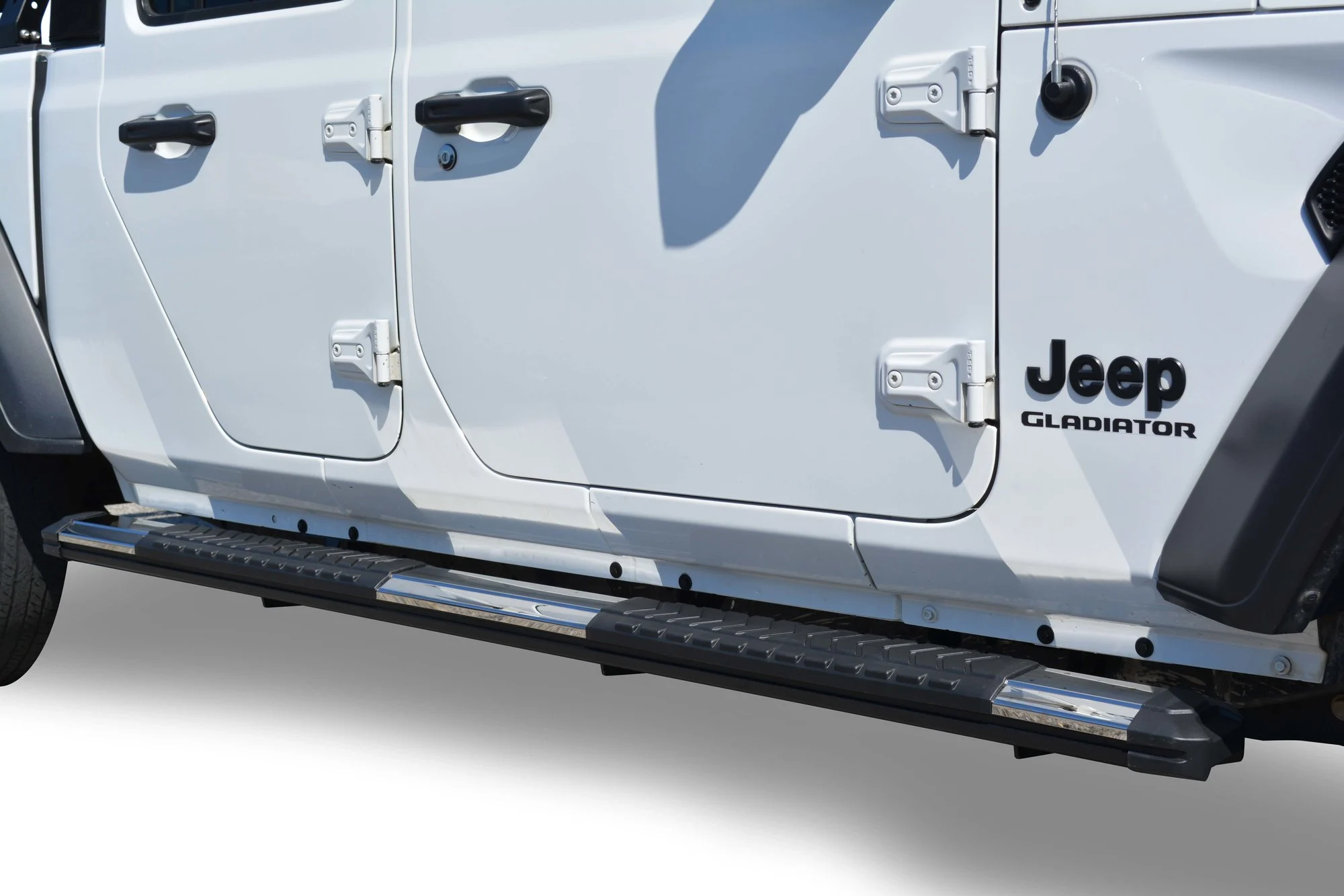 Black Horse Offroad  Cutlass Running Boards for 20-23 Jeep Gladiator JT in Stainless Steel for 20-26 Jeep Gladiator JT