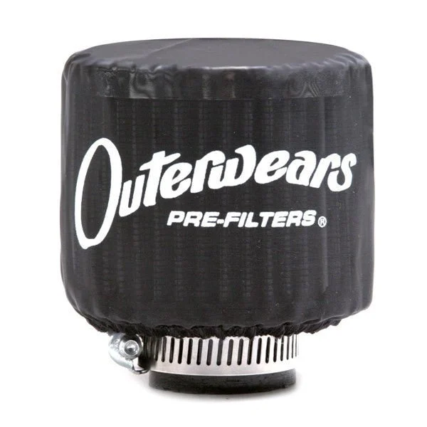 Black Outerwear Prefilter With Top Round 3" Diameter 10-1100-01