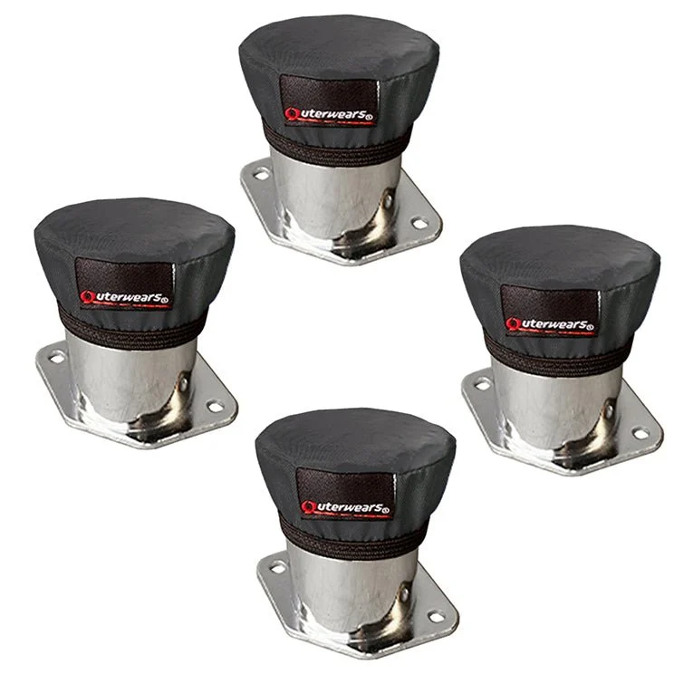 Black Outerwear Prefilter Only. Round 2-5/8" Bell Velocity Stack, Set 4