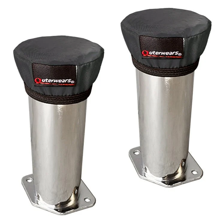 Black Outerwear Prefilters With 6" Tall Velocity Stacks, Pair