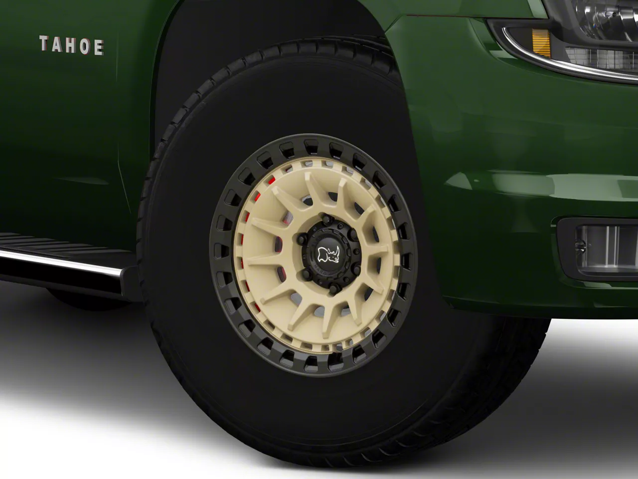 Black Rhino Barrage Desert Sand on Matte Black 6-Lug Wheel; 17x8.5; -10mm Offset (15-20 Tahoe)