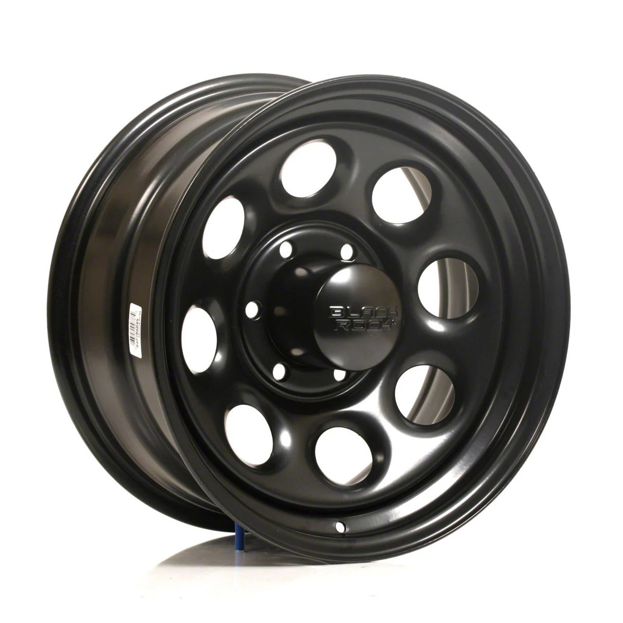 Black Rock Wheels Type 8 Matte Black 6-Lug Wheel; 17x8; 0mm Offset (14-18 Sierra 1500)